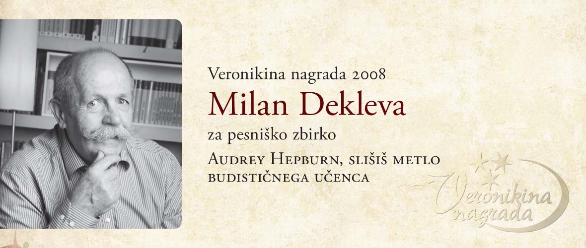 Veronikina nagrada 2008 Milan Dekleva