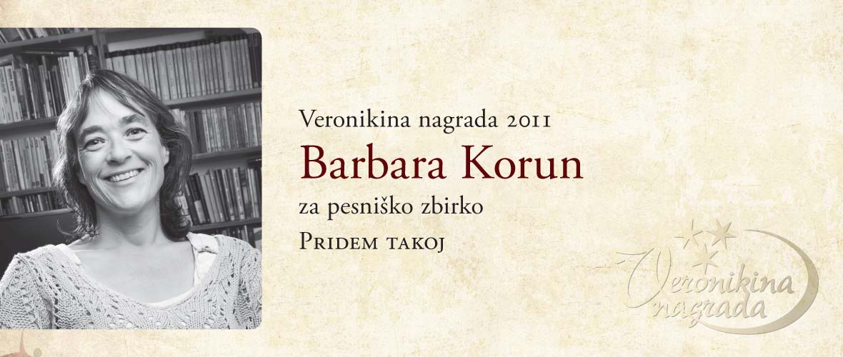 Veronikina nagrada 2011 Barbara Korun