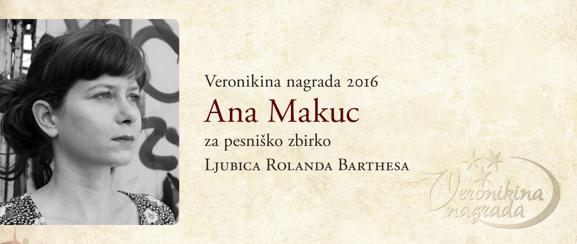 Veronikina nagrada 2016 Ana Makuc