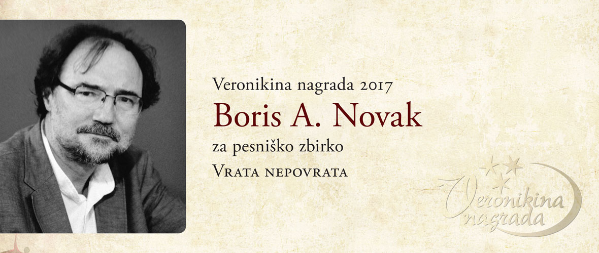Veronikina nagrada 2016 Boris A. Novak