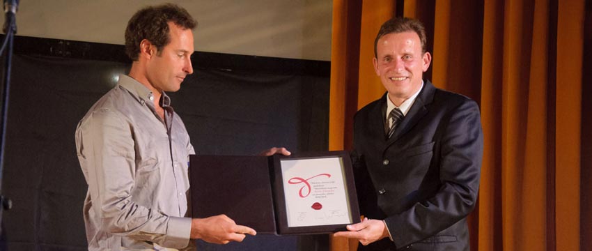 Veronikina nagrada 2013 lavreat Karlo Hmeljak foto: Boštjan Čadej